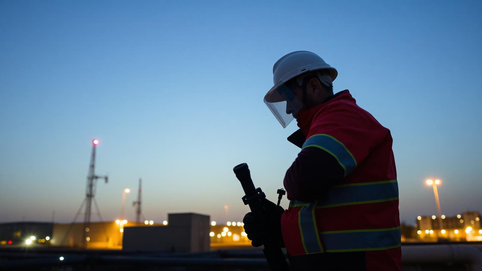 Technicien GIC intervenant sur un réseau enterré dans une zone d'activité de Claye-Souilly