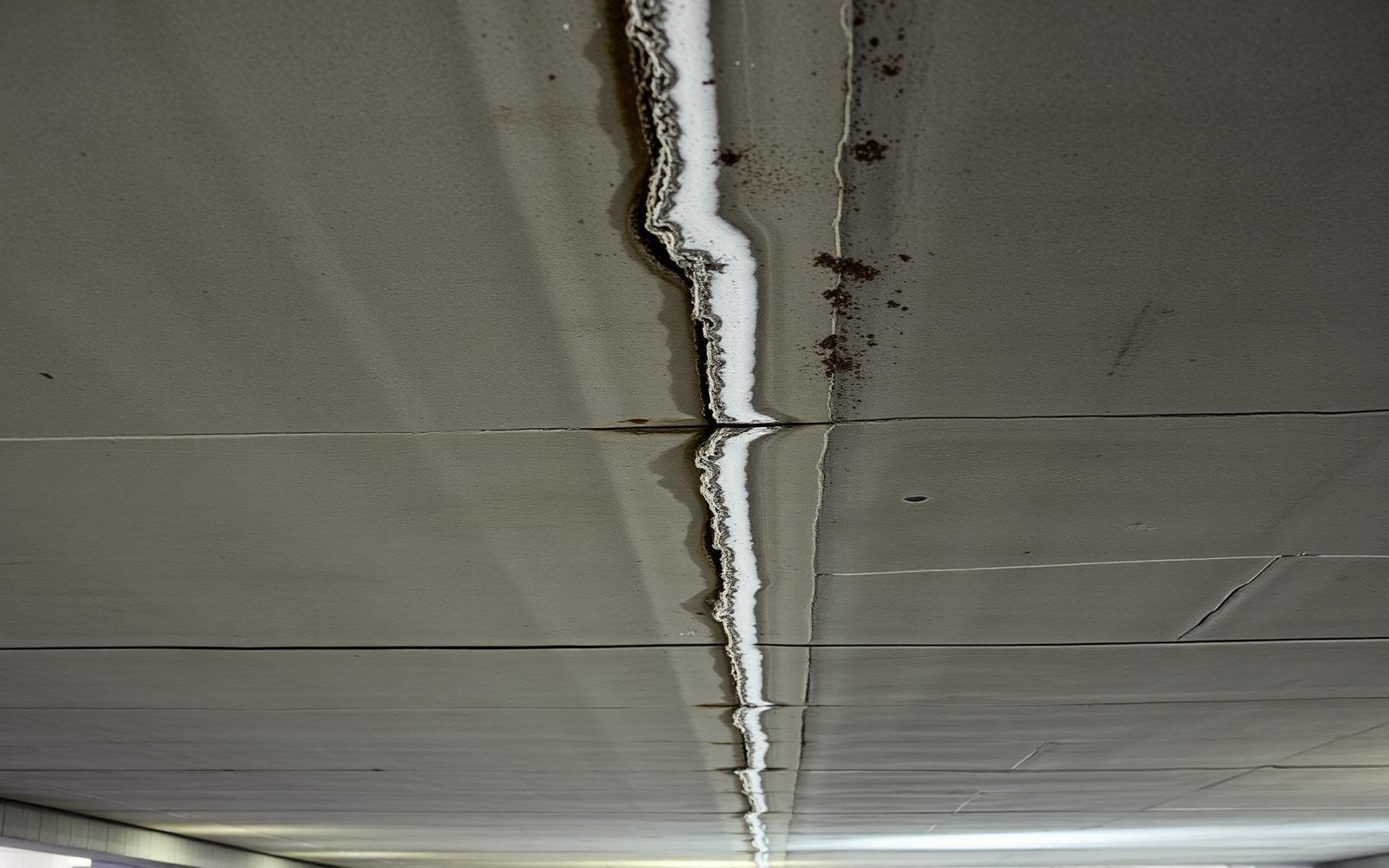 Niveau de parking souterrain cergyssois contrôlé lors d'une recherche de fuite