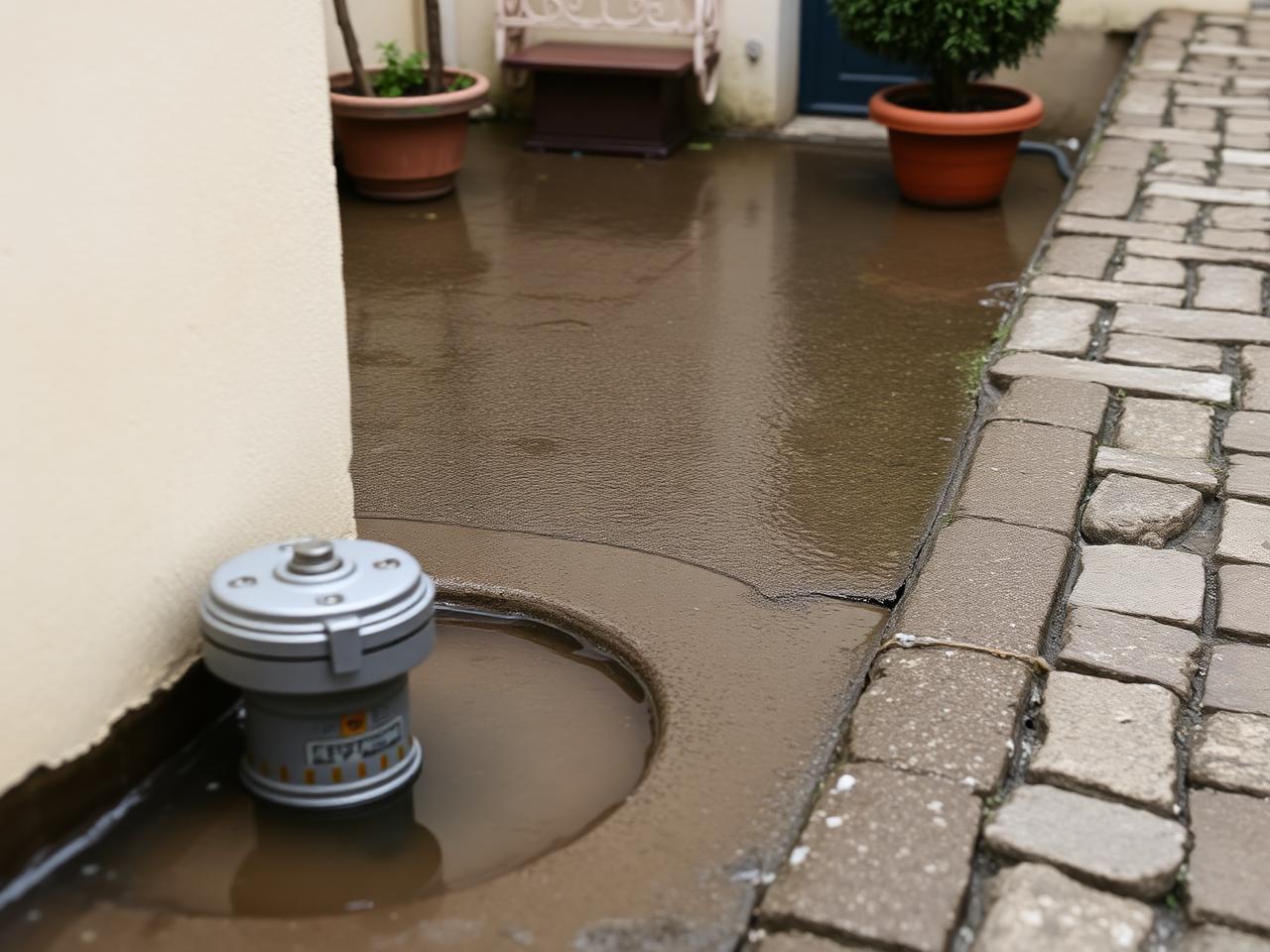 Indice d'humidité caractéristique observé à Gonesse : regards extérieurs et réseaux sous cour